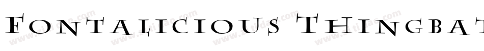 Fontalicious Thingbats字体转换